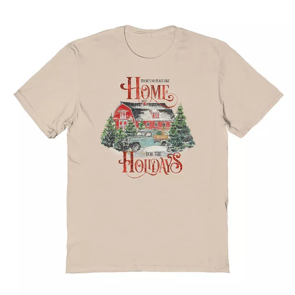 Men's Theres No Place Like Home Graphic Tee, Women's, Size: XXL, Brown Product Image