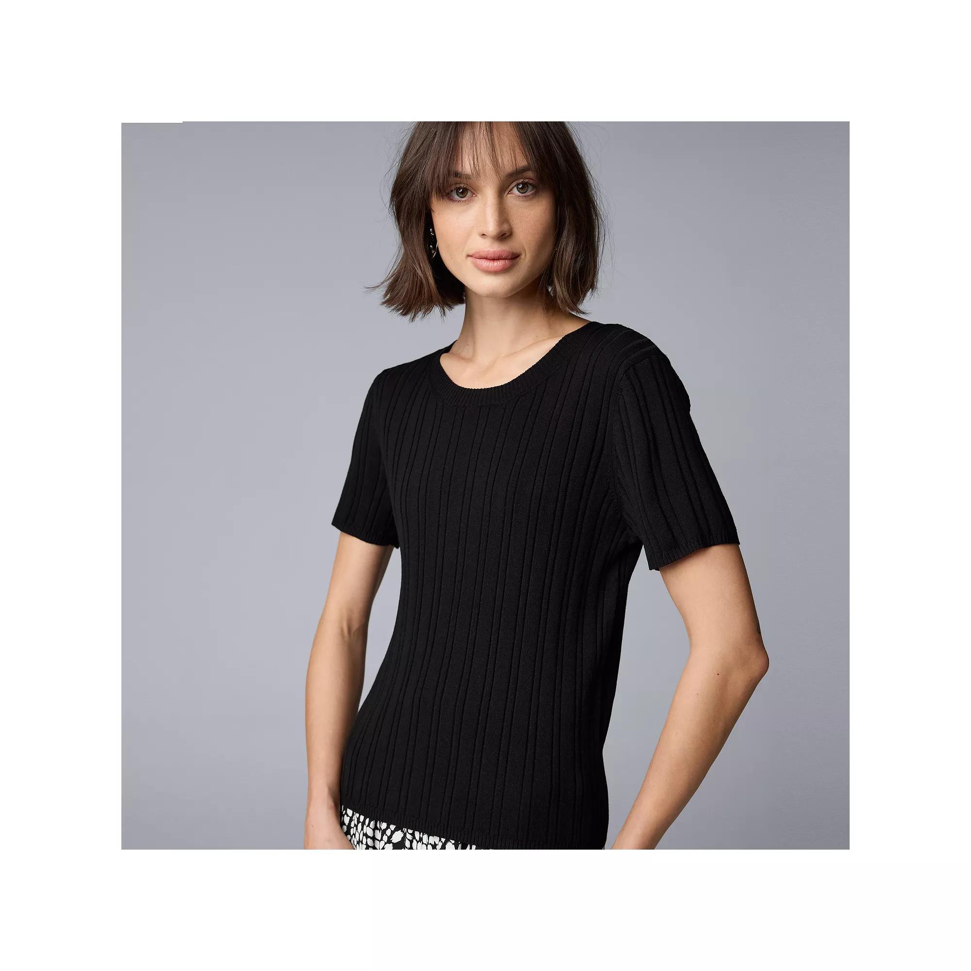 Womens Simply Vera Vera Wang Sweater Tee Product Image