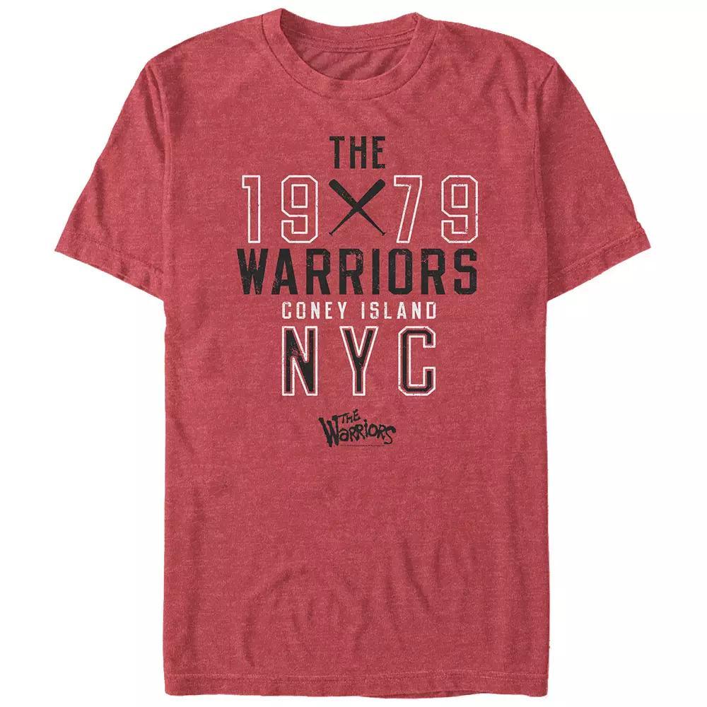 Big & Tall The Warriors Coney Island NYC Graphic Tee, Men's, Size: 3XL, Red Grey Product Image