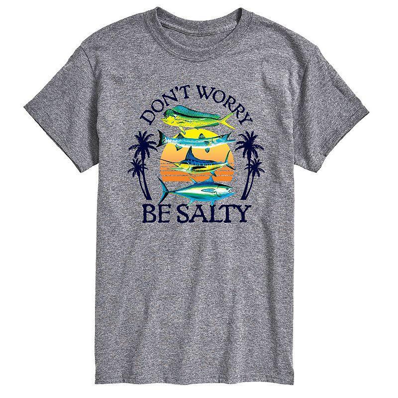 Big & Tall Dont Worry Be Salty Graphic Tee, Mens Product Image