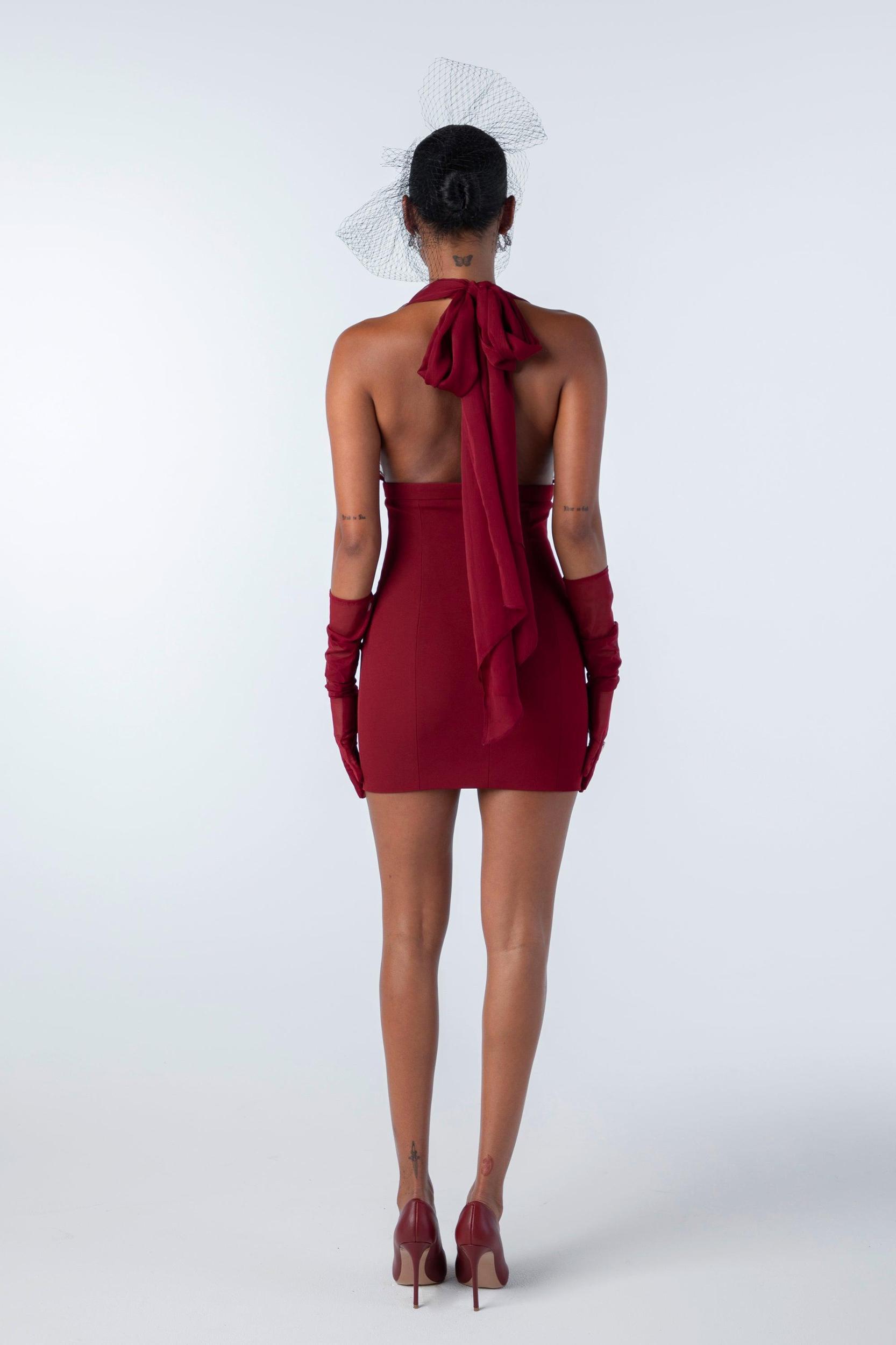 Melinda Dress (Red) (Final Sale) Product Image