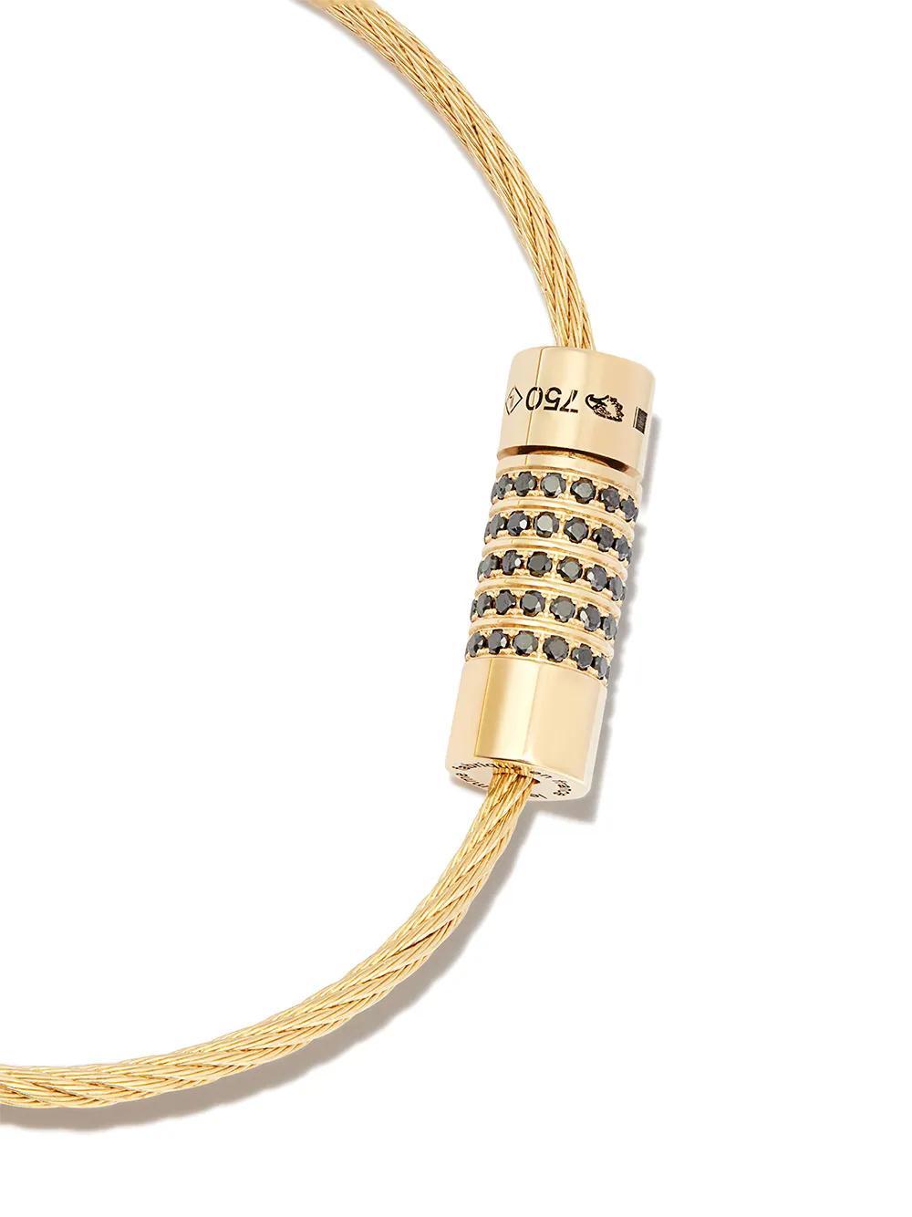 18kt yellow gold Cable Le 10g diamond bracelet Product Image