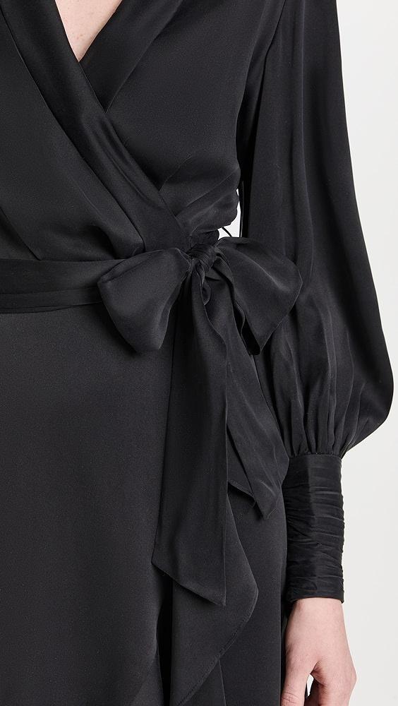 Zimmermann Silk Wrap Midi Dress | Shopbop Product Image