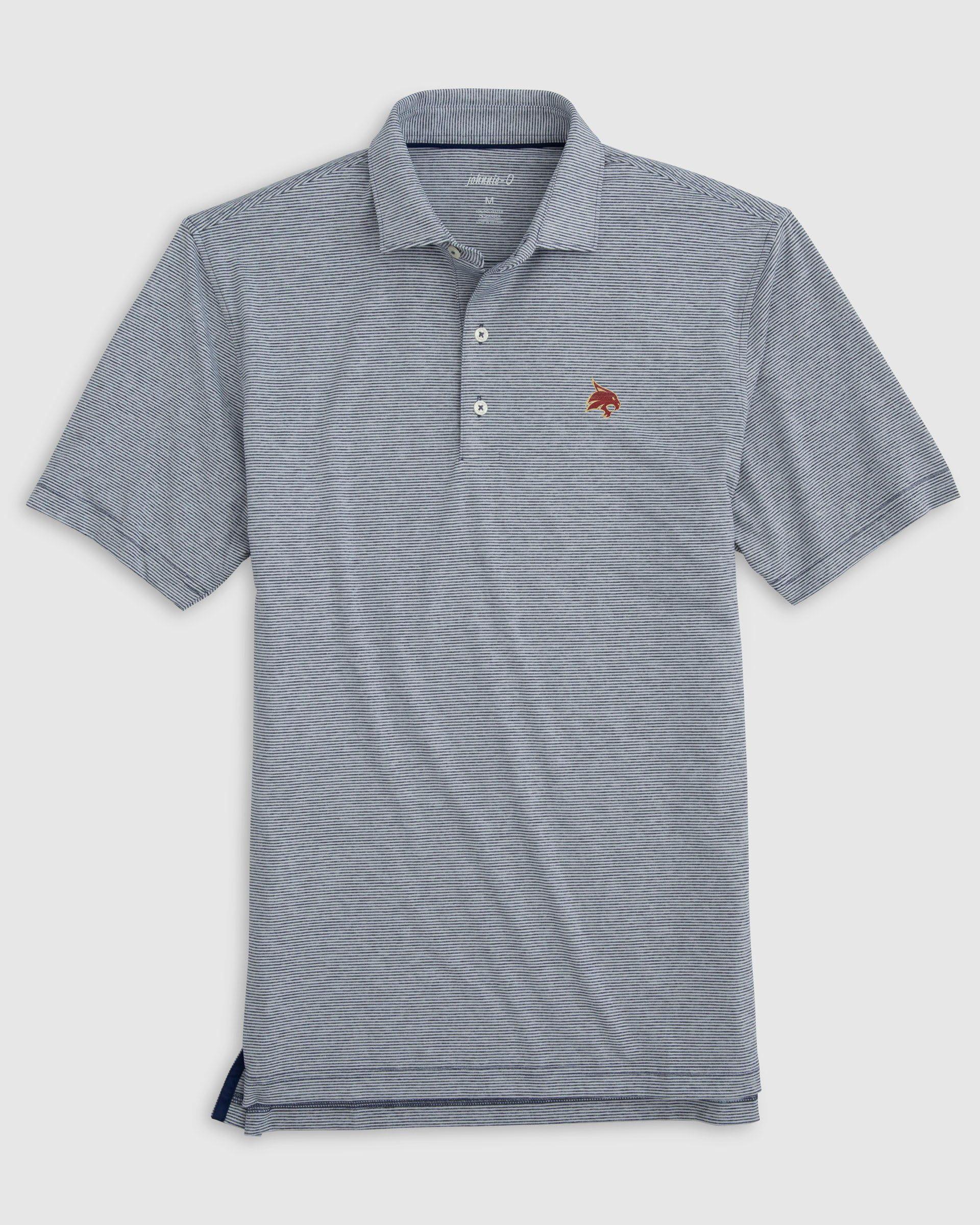 Seton Hall Lyndonn Striped Jersey Performance Polo Product Image