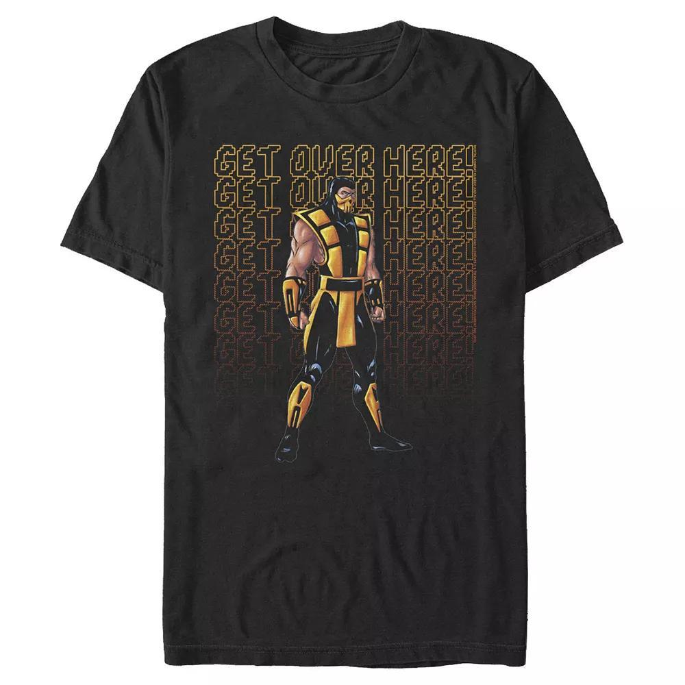Men's Mortal Kombat GET OVER HERE Graphic Tee, Size: Medium, Black Product Image