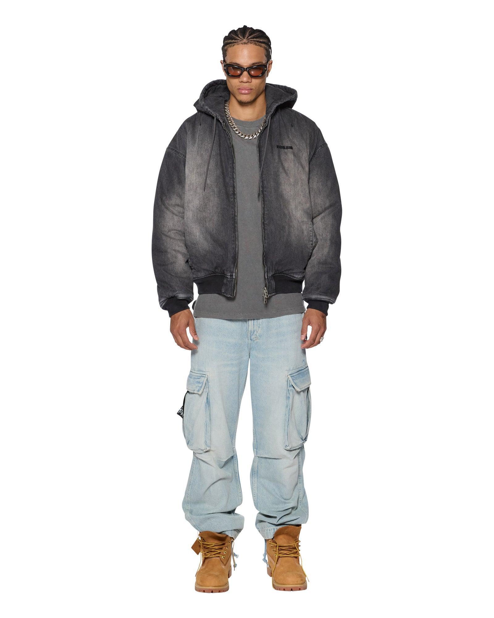 SLOUCH BOMBER JACKET FADED BLACK Male Product Image