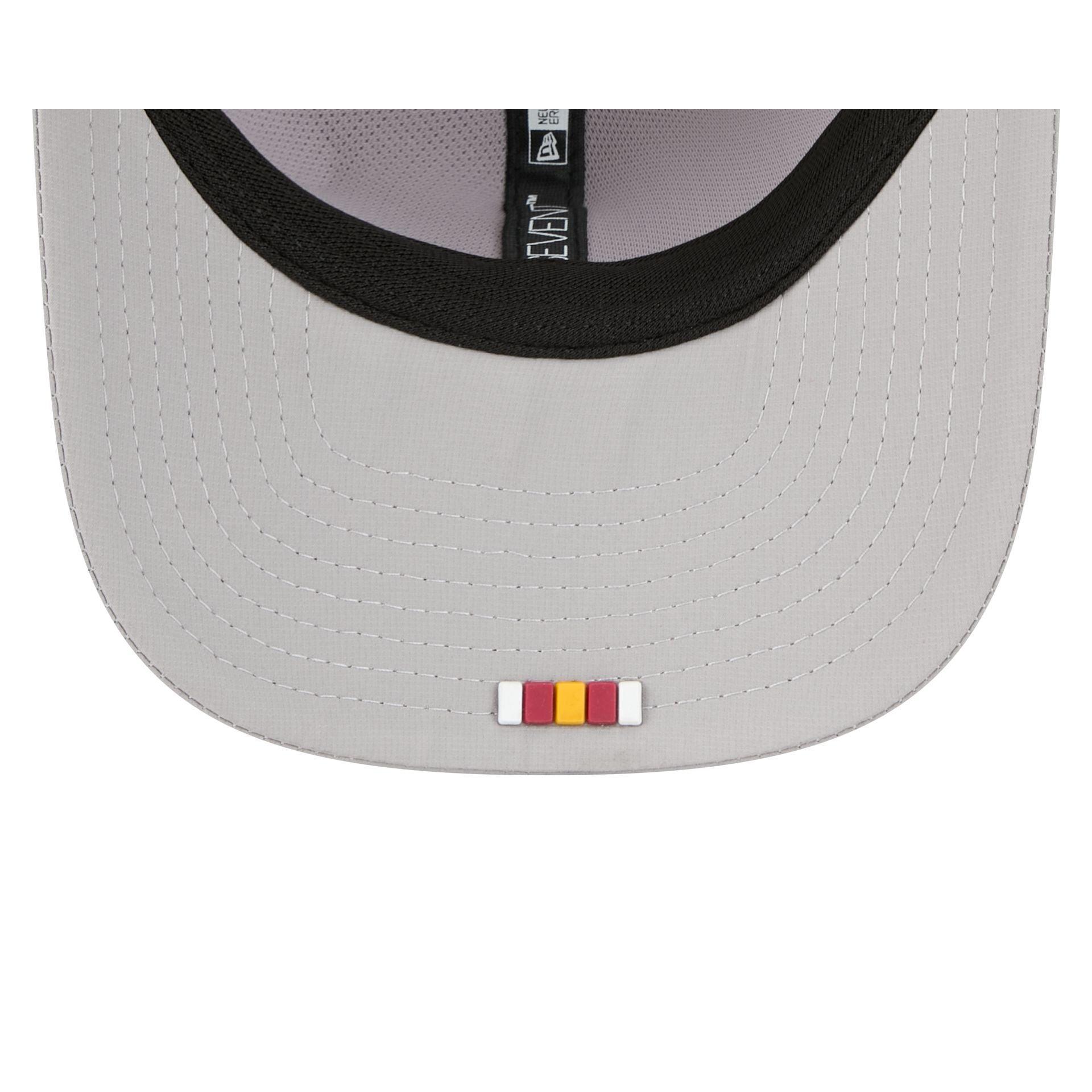 Washington Commanders 2025 Sideline Hot Weather Gray 9SEVENTY Trucker Hat Male Product Image