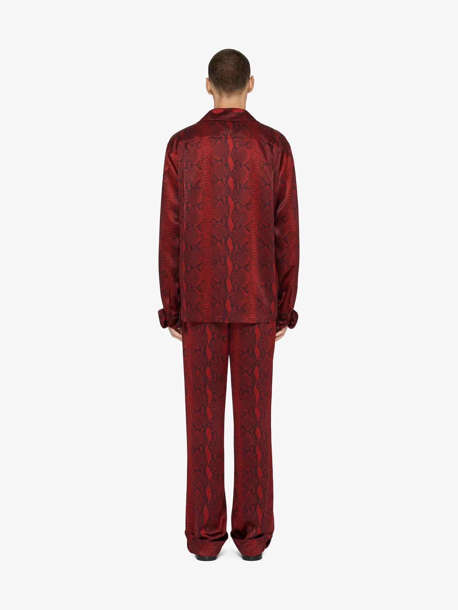 Pyjamas shirt in python print silk Product Image