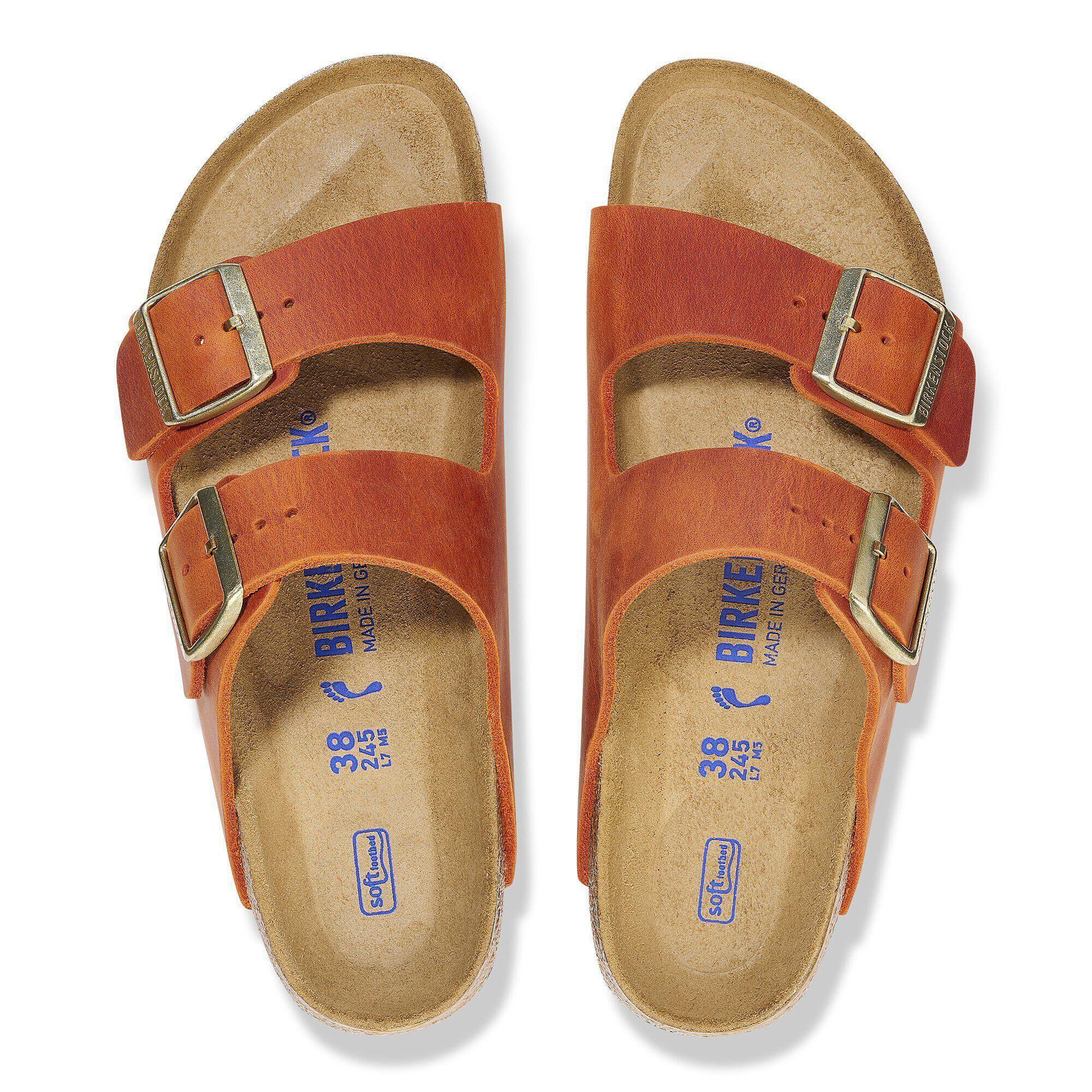 Arizona Soft Footbed Oiled Leather Burnt Orange Product Image