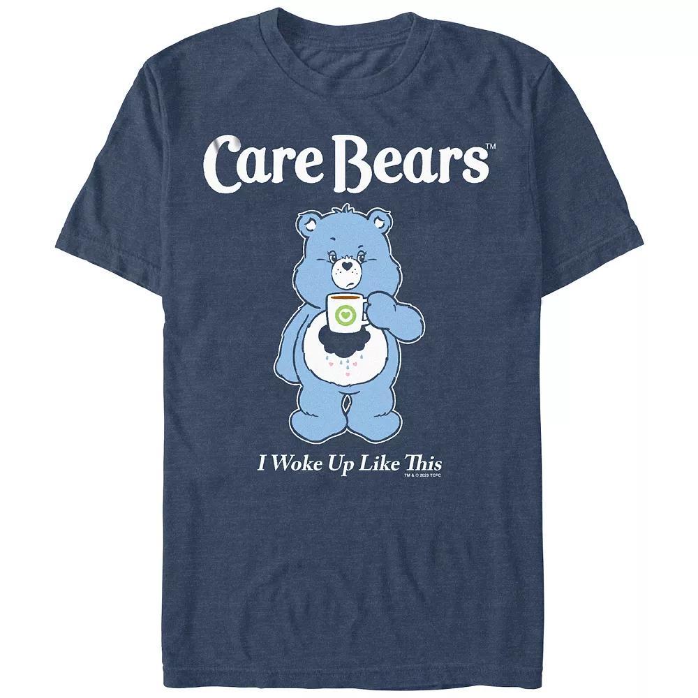 Men's Care Bears I Woke Up Like This Graphic Tee, Size: Medium, Navy Grey Product Image
