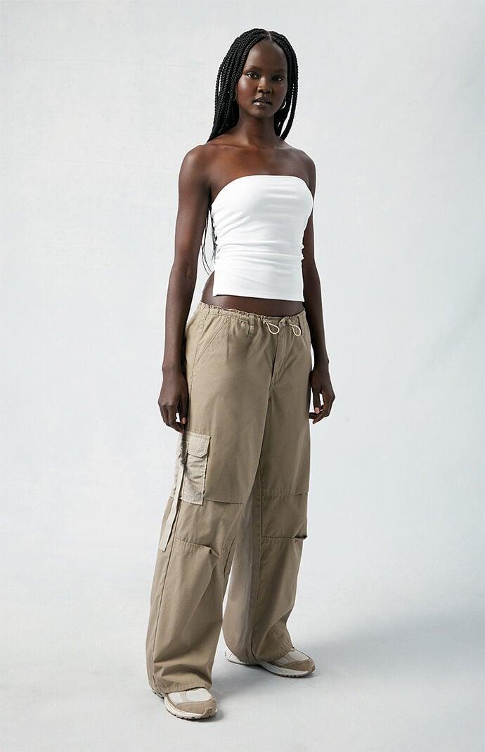 Women's Toggle Baggy Cargo Pants - Product Image