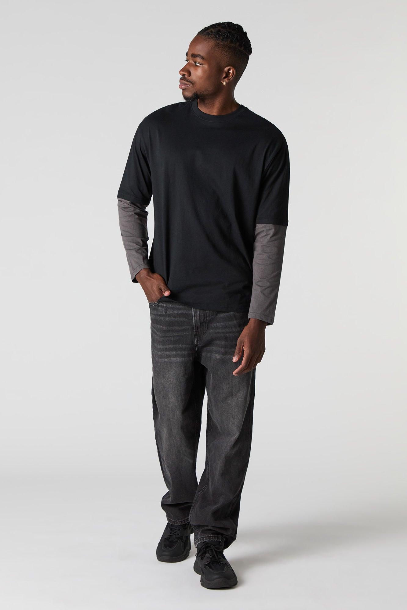 Layered Long Sleeve Top Male Product Image