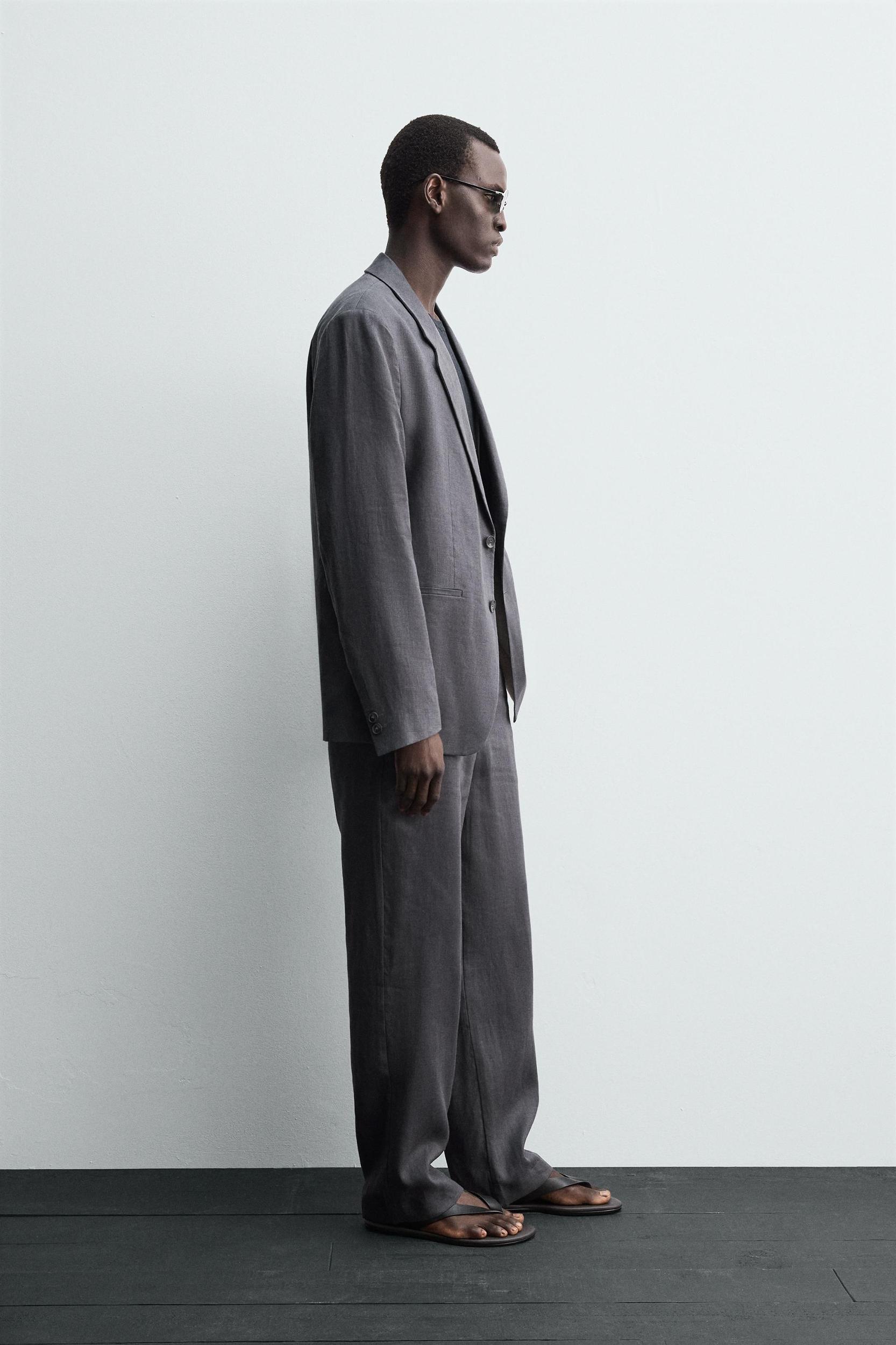 100% LINEN SUIT PANTS Product Image