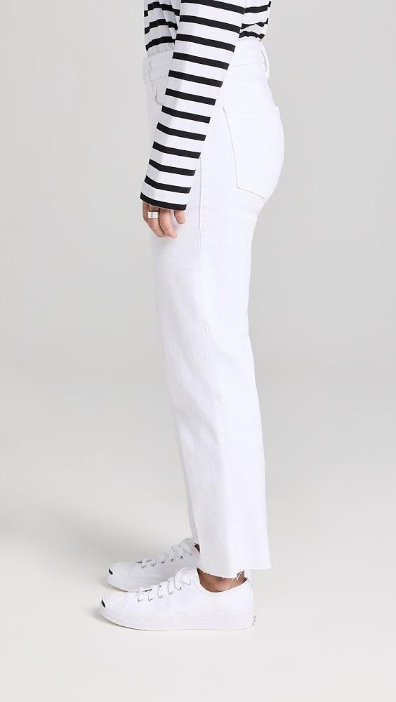 Good American Good Petite Straight Raw Hem Jeans | Shopbop Product Image