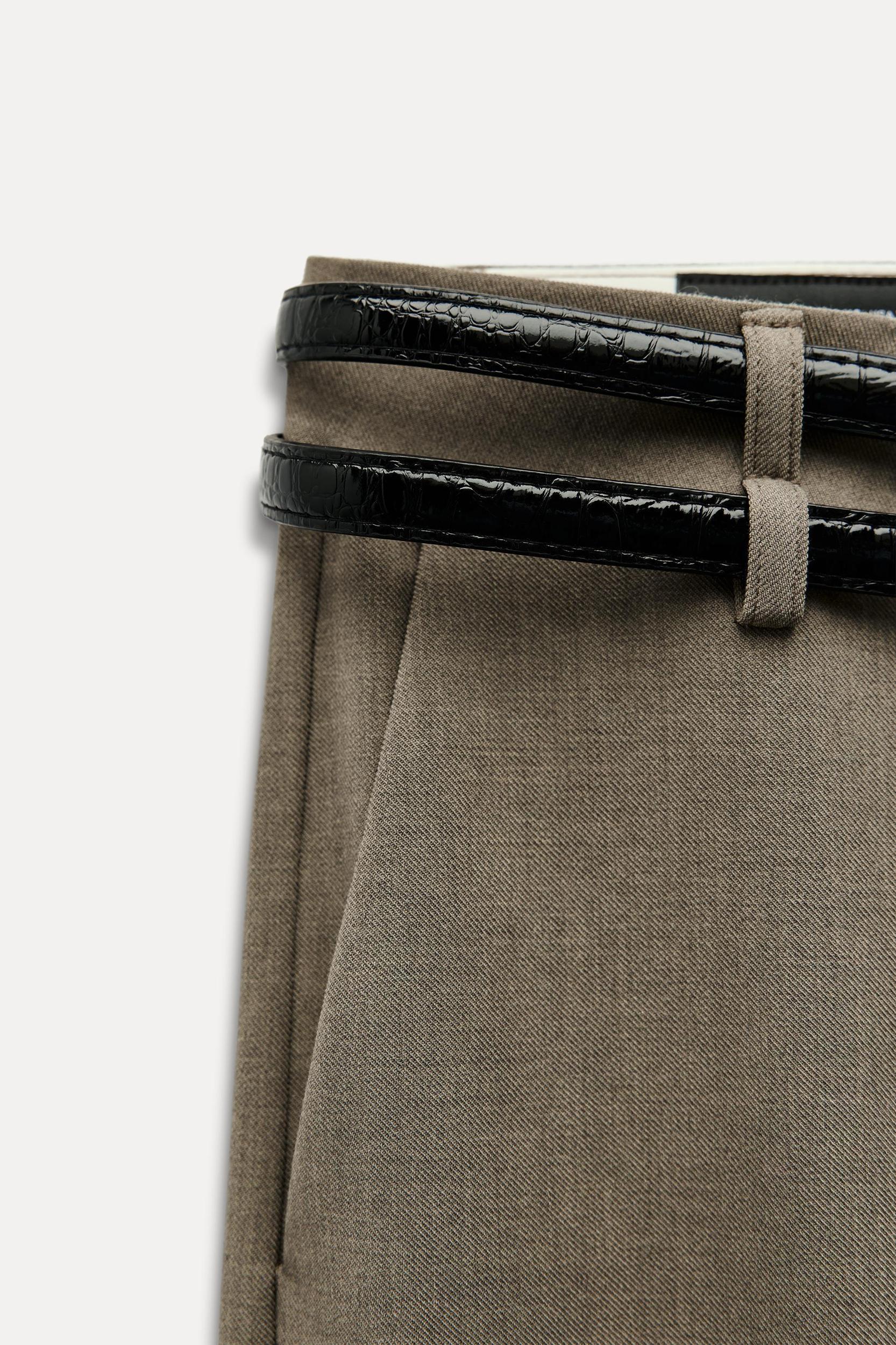 LOW-RISE DOUBLE BELT PANTS Product Image
