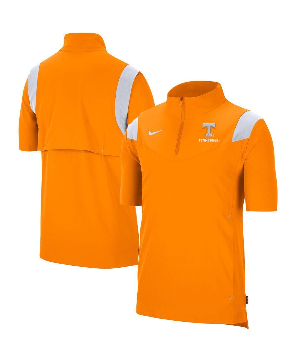 Men's Nike Tennessee Orange Tennessee Volunteers Coach Short Sleeve Quarter-Zip Jacket, Size: Small Product Image
