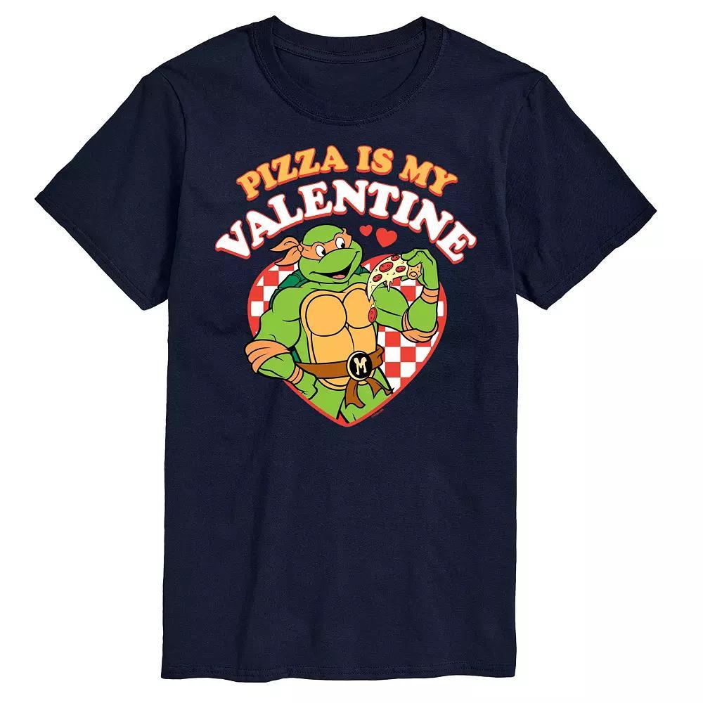 Men's TMNT Pizza Is My Valentine Tee, Size: XL, Blue Product Image