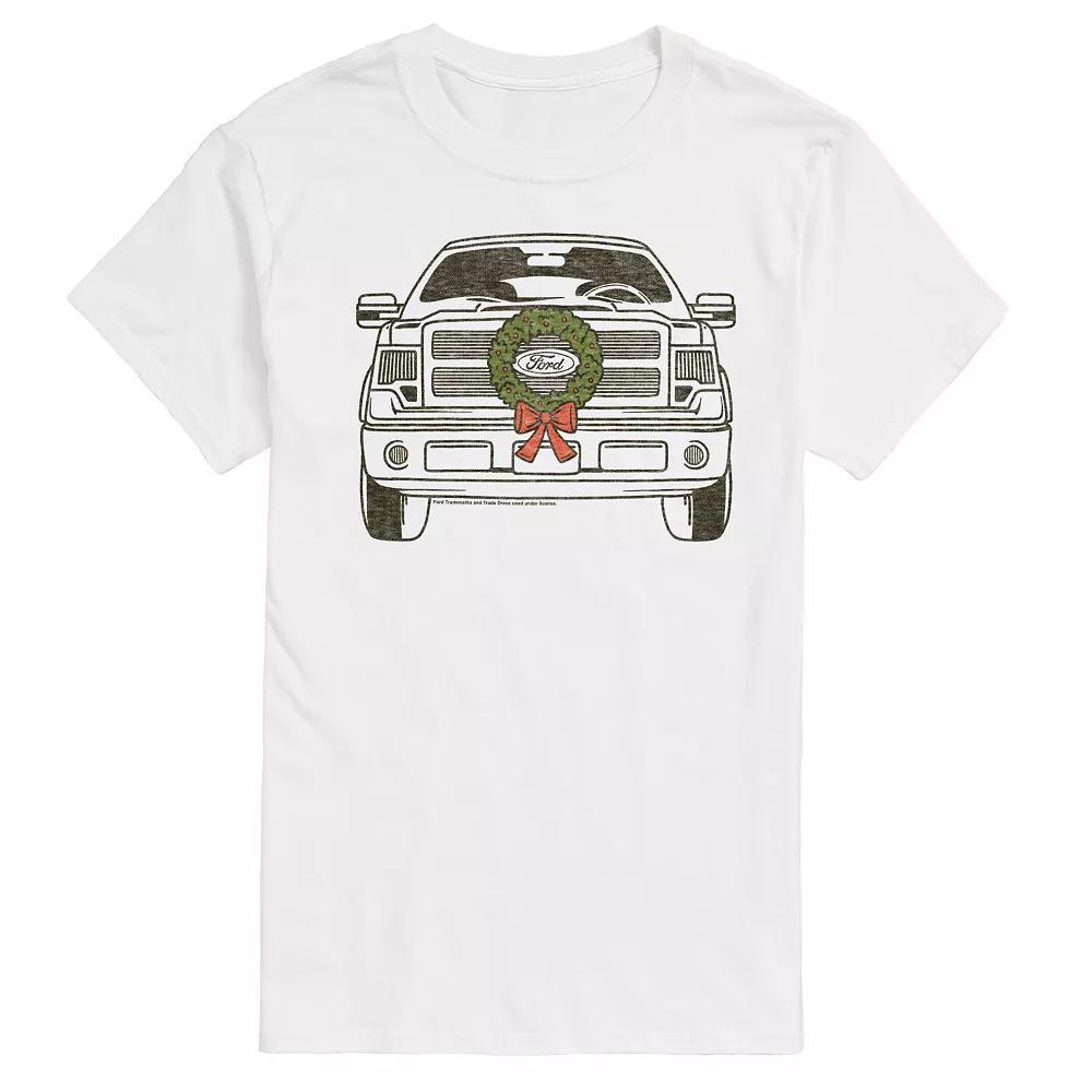 Big & Tall Ford F150 With Wreath Graphic Tee, Mens Product Image