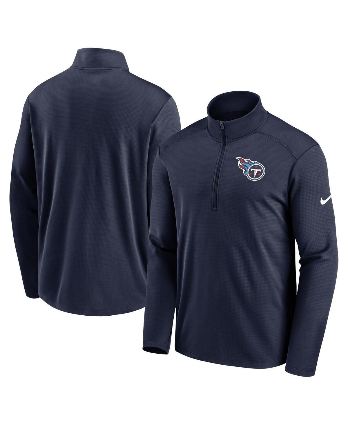 Mens Nike Anthracite Los Angeles Chargers Logo Pacer Performance Half-Zip Jacket Product Image