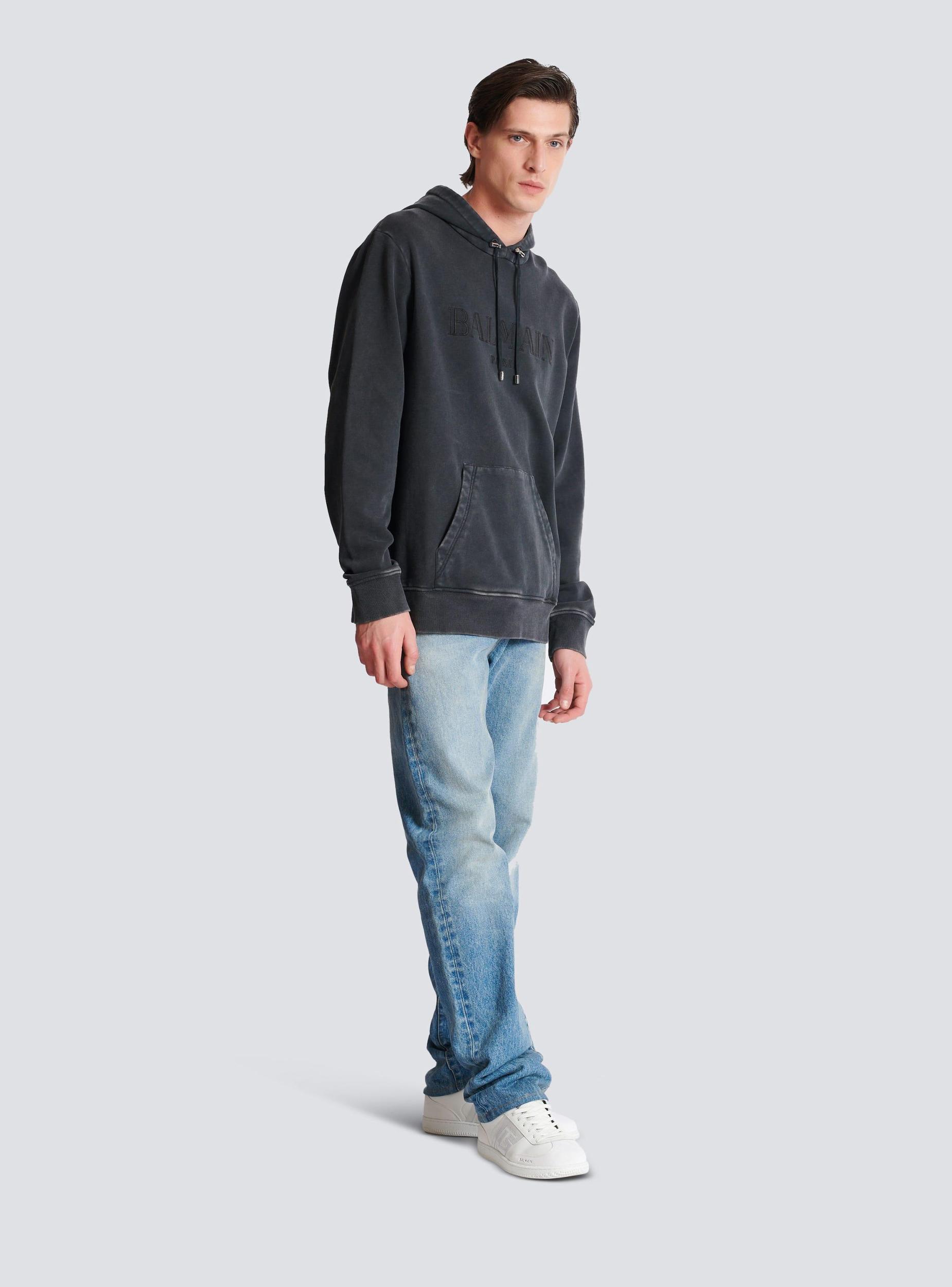 Vintage Balmain embroidered hoodie Product Image