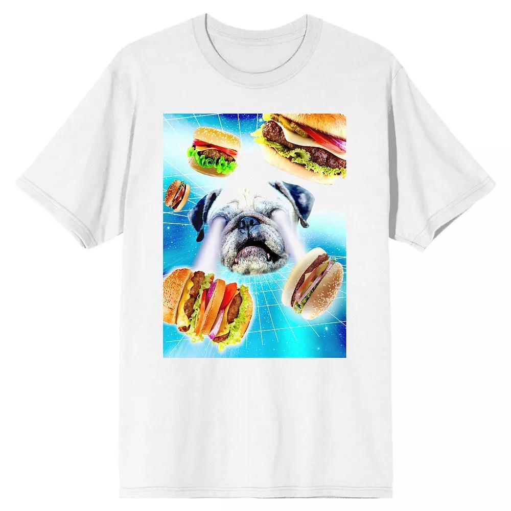 Men's Burger Dog Graphic Tee, Size: XXL, White Product Image