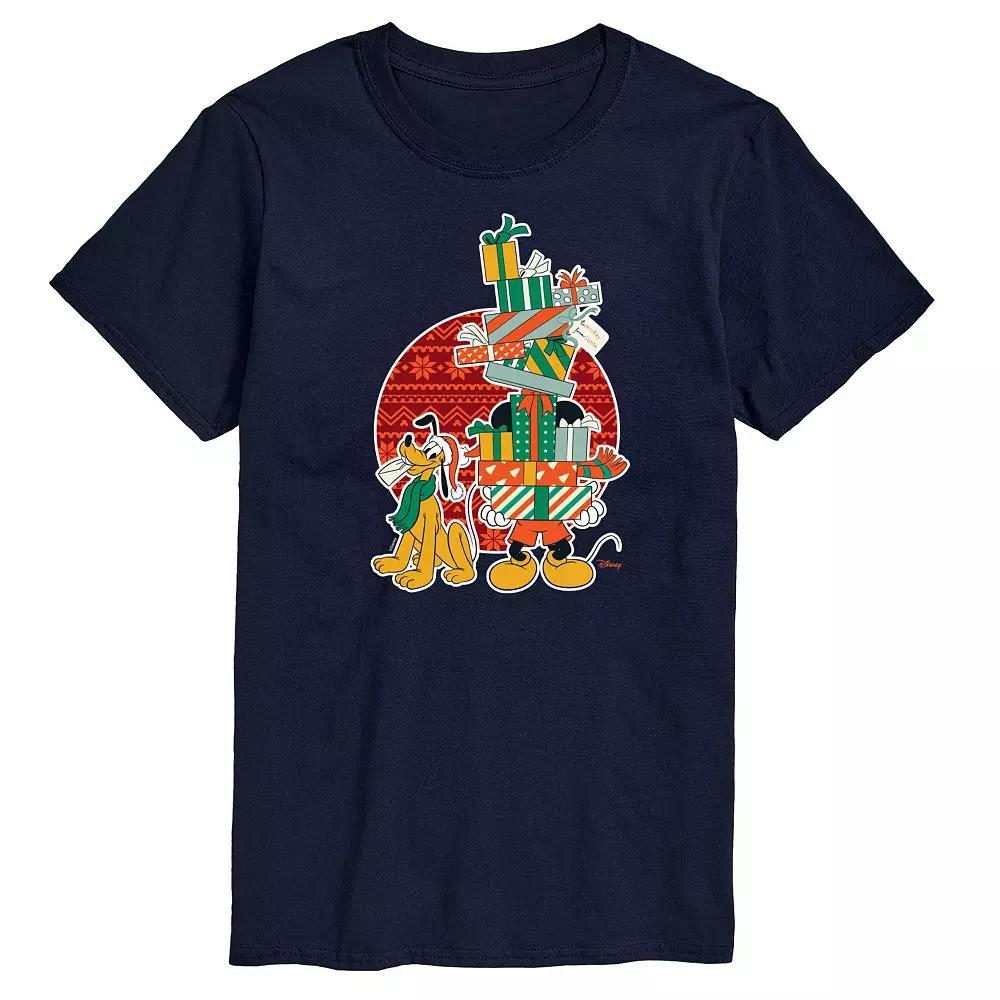 Disneys Mickey & Pluto Big & Tall Presents Graphic Tee, Mens Product Image