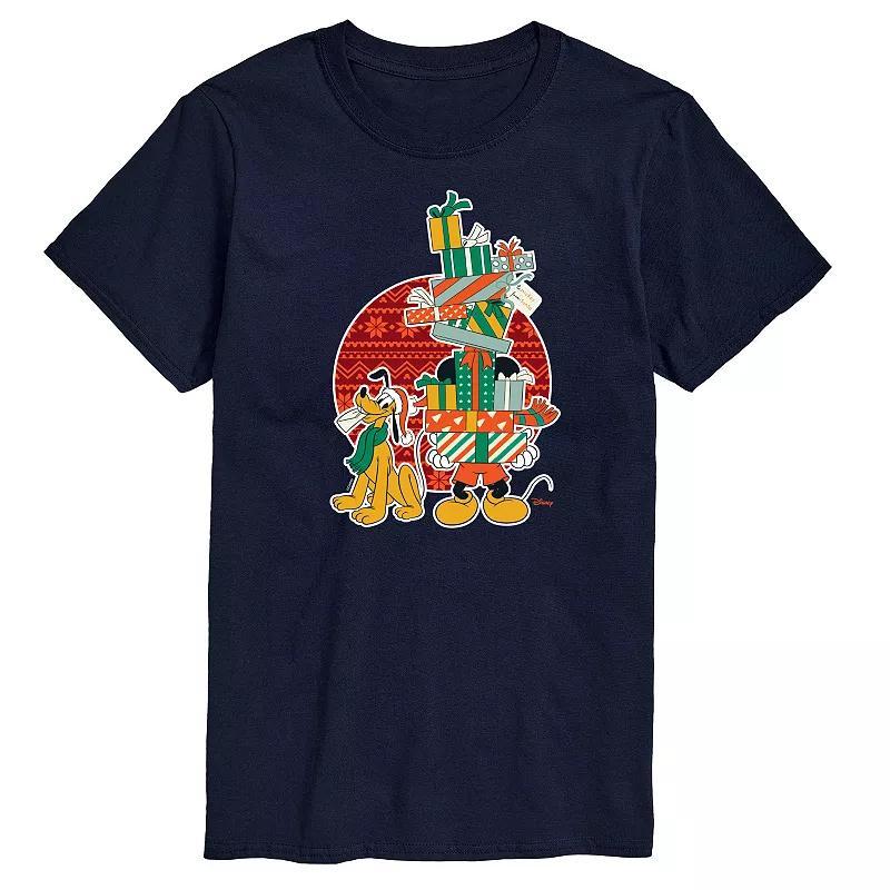Disneys Mickey & Pluto Big & Tall Presents Graphic Tee, Mens Product Image