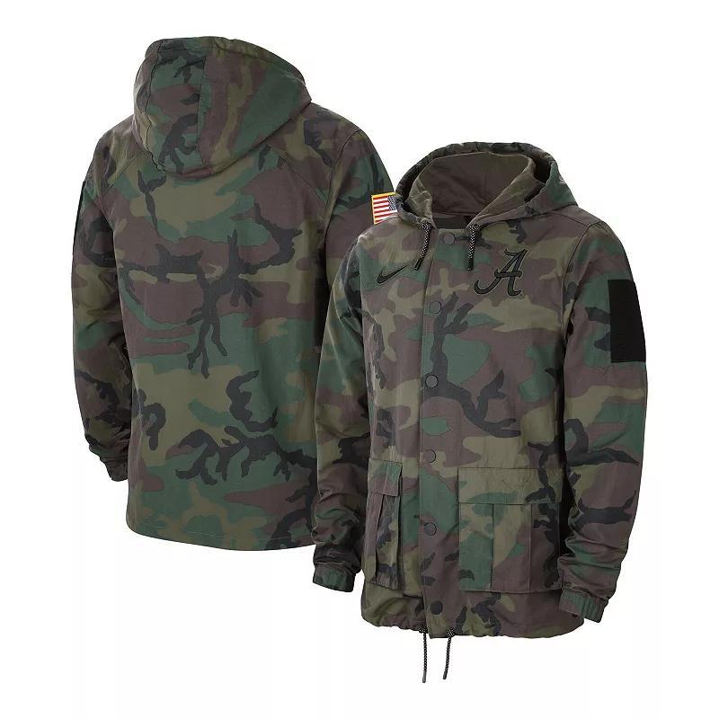 Mens Nike Camo Ohio State Buckeyes Military Pack Lightweight Hoodie Performance Full-Snap Jacket Product Image
