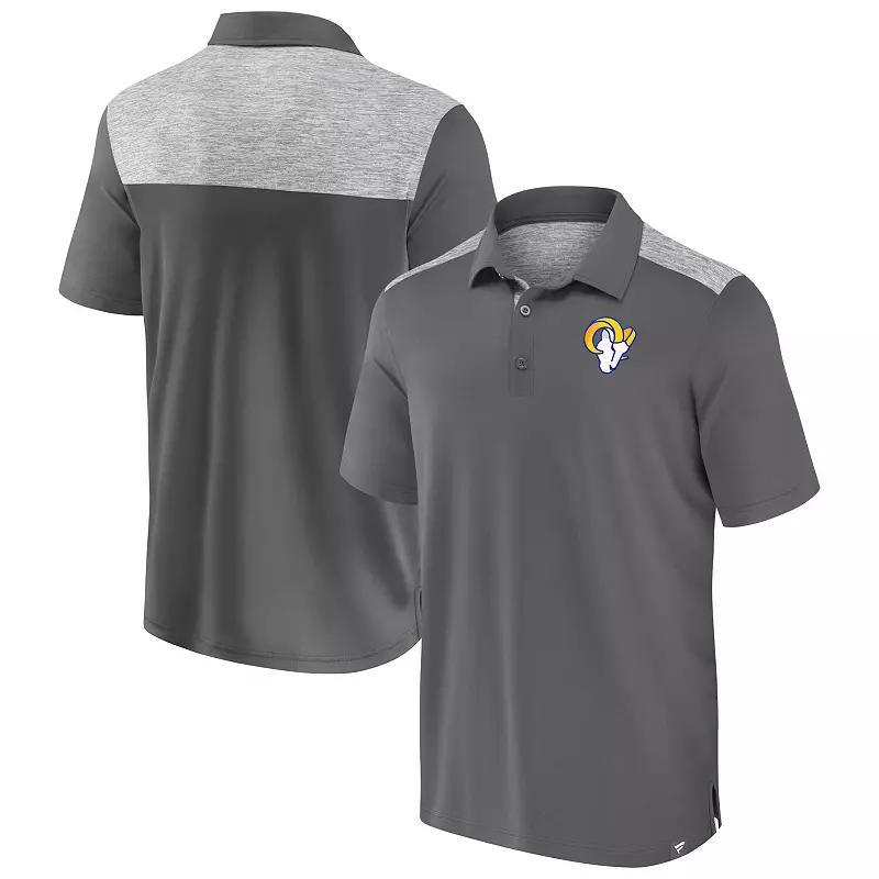Men's Fanatics Gray Denver Broncos Long Shot Polo, Size: Small, Grey Product Image