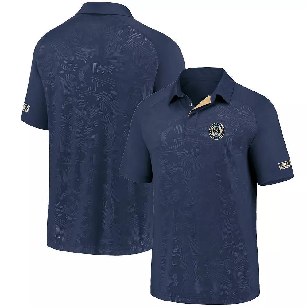 Men's Fanatics Navy Philadelphia Union Iconic Defender Raglan Polo, Size: Small, Uni Blue Product Image