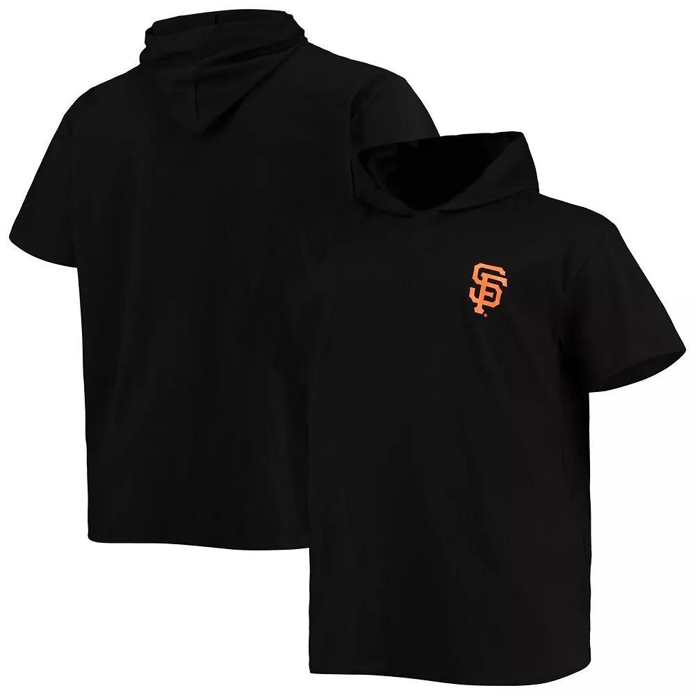 Men's Black San Francisco Giants Big & Tall Jersey Short Sleeve Pullover Hoodie T-Shirt, Size: 2XB Product Image