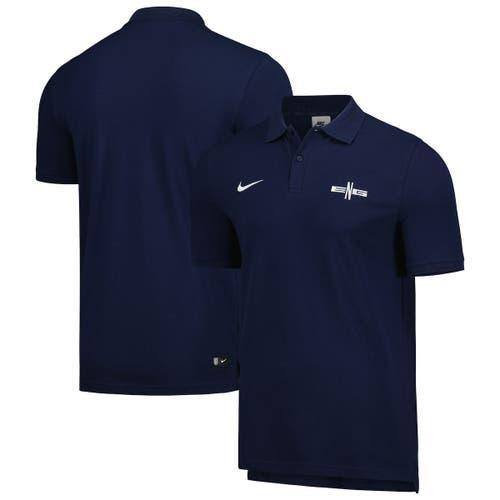 Men's Nike Blue England National Team Pique Polo at Nordstrom, Size Small Product Image