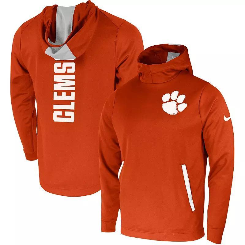 Men's Nike Orange Clemson Tigers 2-Hit Performance Pullover Hoodie, Size: Medium Product Image