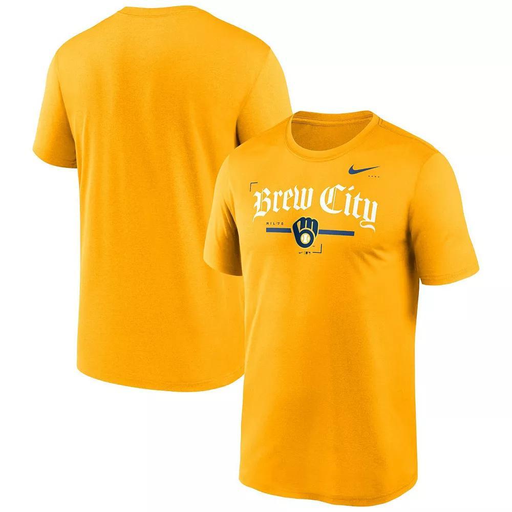 Men's Nike Yellow Milwaukee Brewers Local Legend T-Shirt, Size: Medium, Gold Product Image