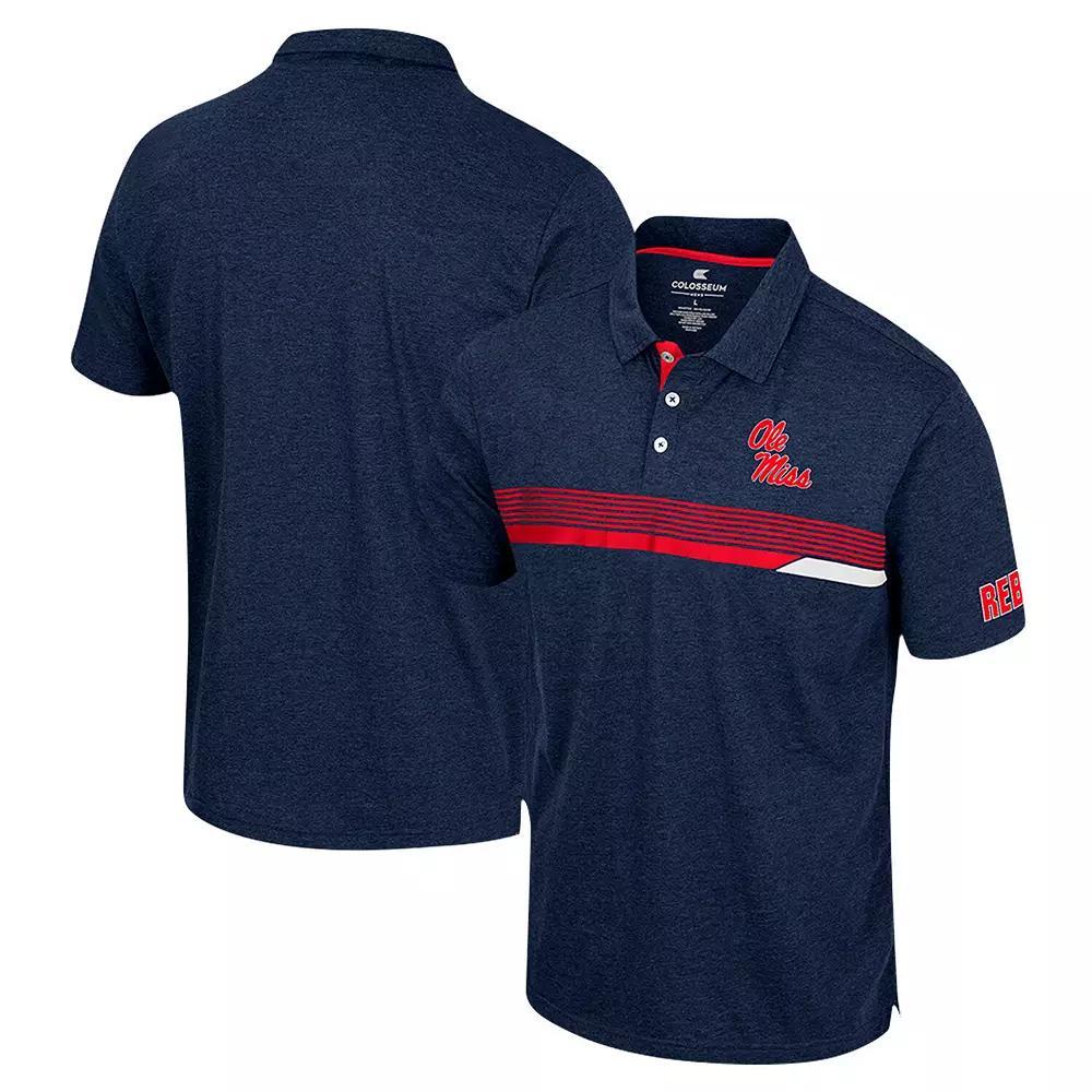 Mens Colosseum Ole Miss Rebels No Problemo Polo Blue Product Image