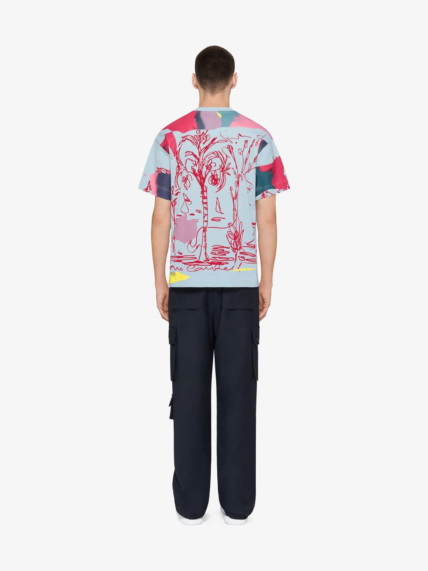 Printed multicolor t-shirt in cotton Product Image