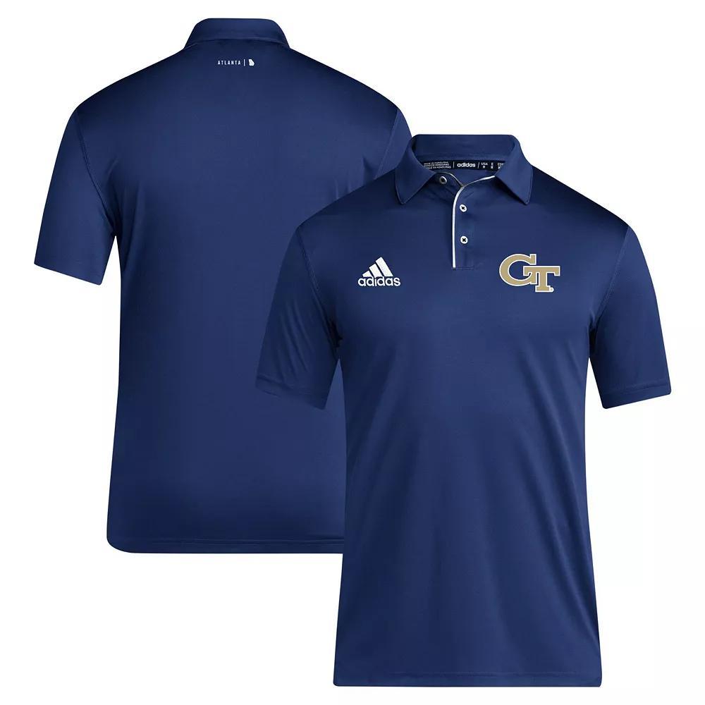Mens adidas Navy Georgia Tech Yellow Jackets 2024 Coaches AEROREADY Polo Nc2 Blue Product Image