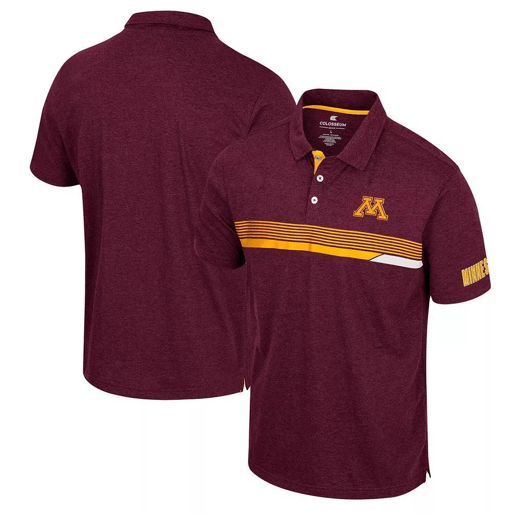 Men's Colosseum  Maroon Minnesota Golden Gophers No Problemo Polo, Size: XL, Red Product Image