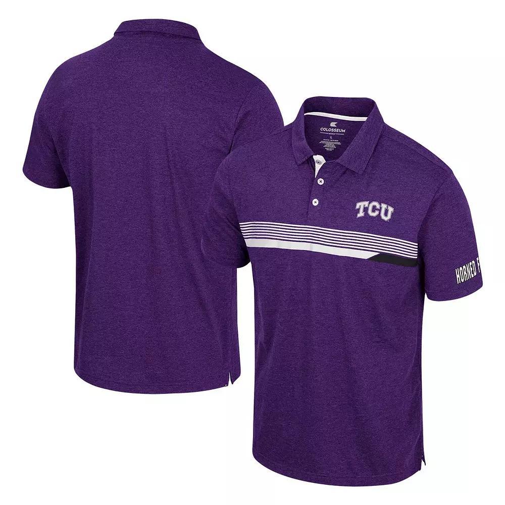 Men's Colosseum  Purple TCU Horned Frogs No Problemo Polo, Size: Medium Product Image