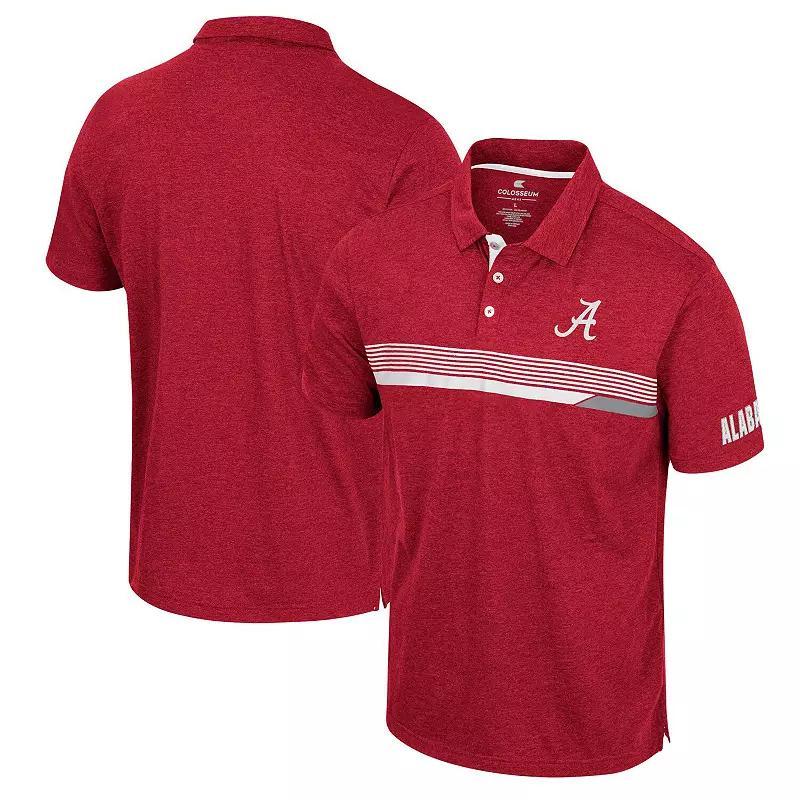 Men's Colosseum  Crimson Alabama Crimson Tide No Problemo Polo, Size: Large, Red Product Image