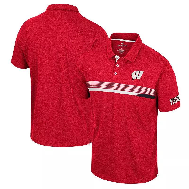 Mens Colosseum Wisconsin Badgers No Problemo Polo Product Image