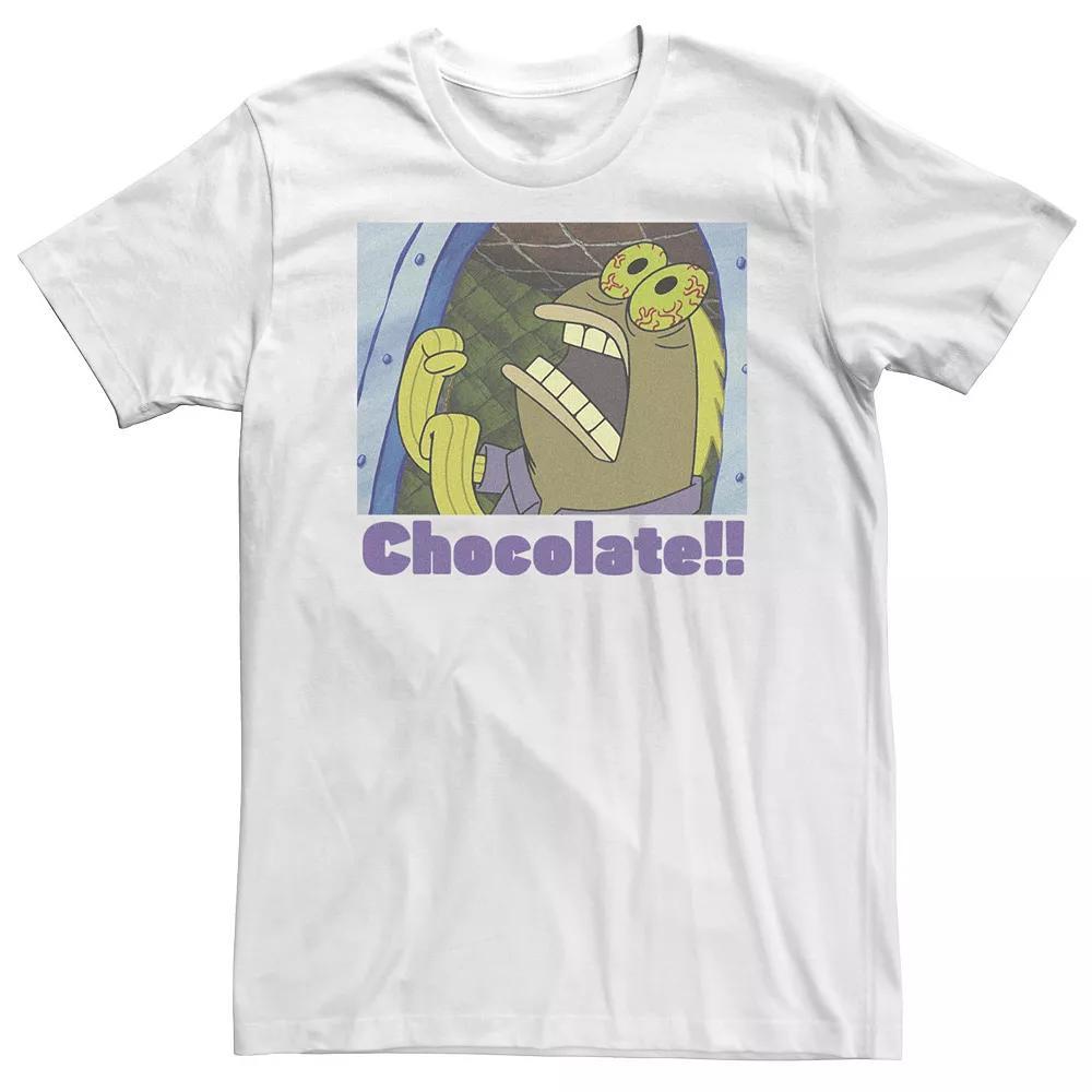 Big & Tall SpongeBob SquarePants Fish "Chocolate!" Tee, Men's, Size: XXL Tall, White Product Image