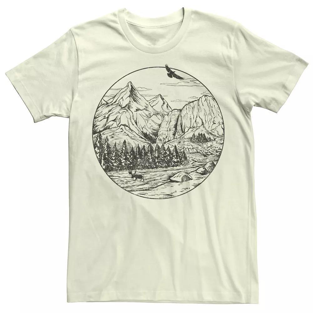 Mens Fifth Sun Mountain Falls Sketch Tee Product Image
