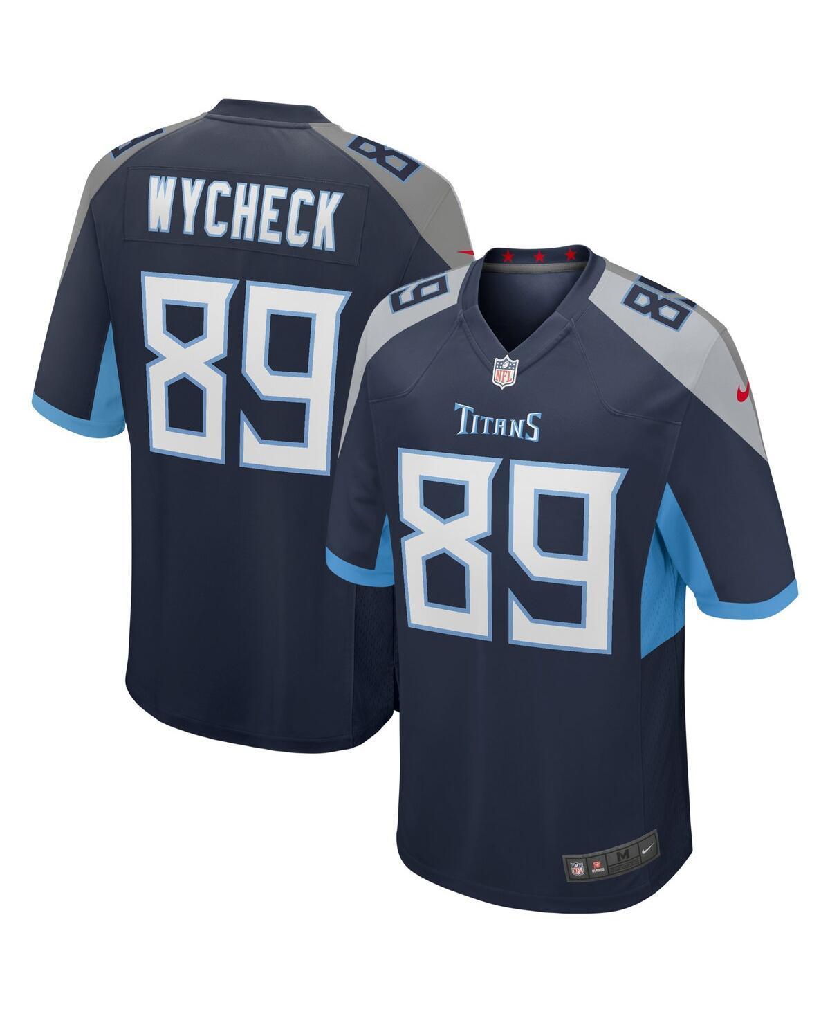 Men's Nike Frank Wycheck Navy Tennessee Titans Game Retired Player Jersey, Size: 2XL, Blue Product Image
