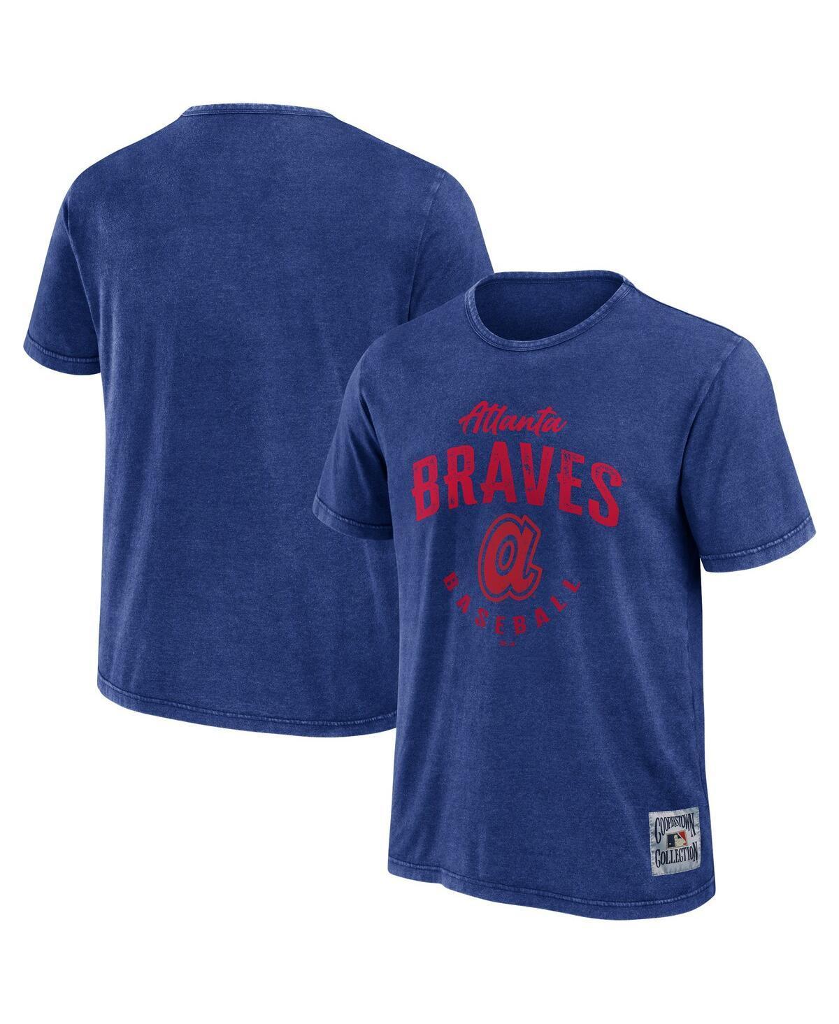 Men's Darius Rucker Collection by Fanatics Royal Chicago Cubs Cooperstown Collection Washed T-Shirt, Size: Small, Blue Product Image