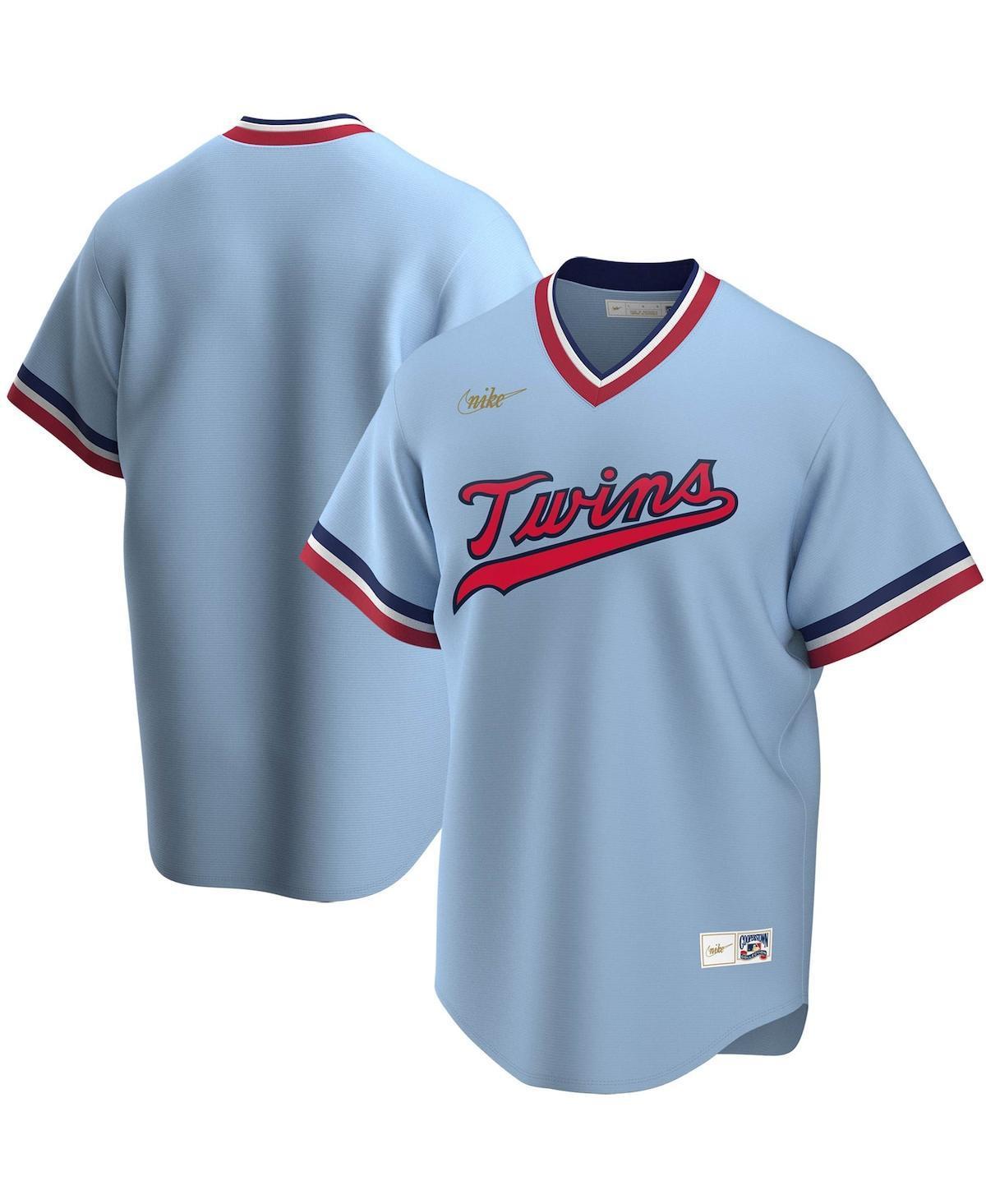 Men's Nike Light Blue Minnesota Twins Road Cooperstown Collection Team Jersey, Size: Large Product Image