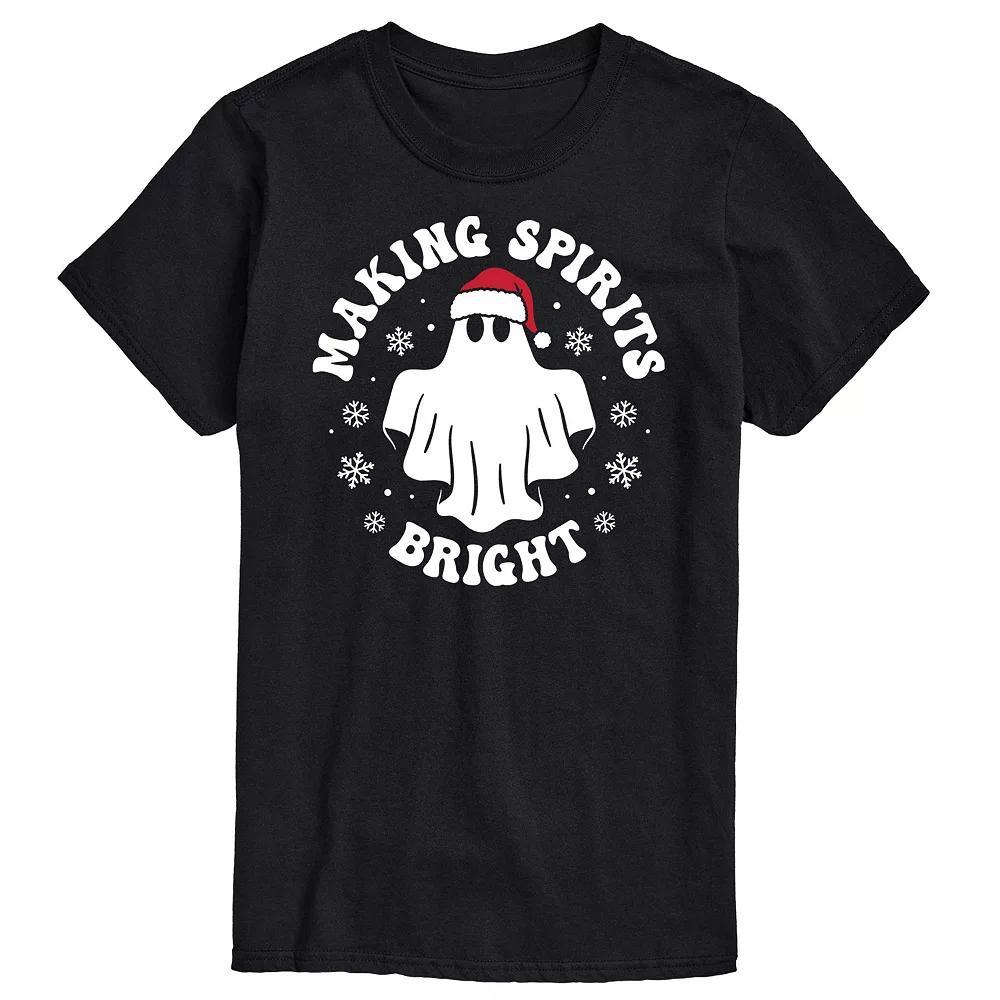 Men's Making Spirits Bright Tee, Size: Small, Black Product Image