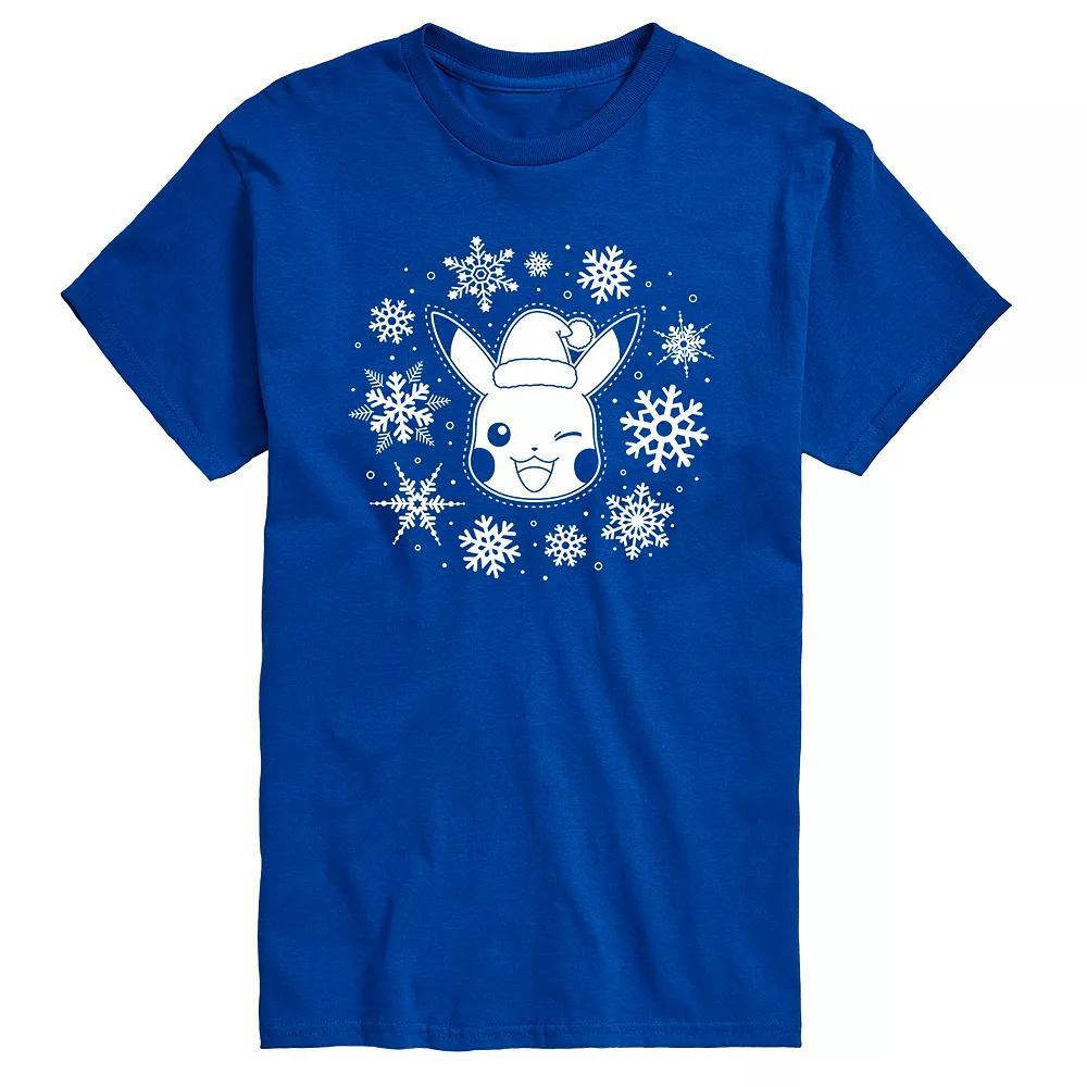 Big & Tall Pokemon Snowflakes Tee, Mens Product Image
