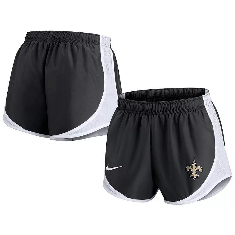 Women's Nike Black New Orleans Saints Tempo Shorts, Size: 2XL Product Image
