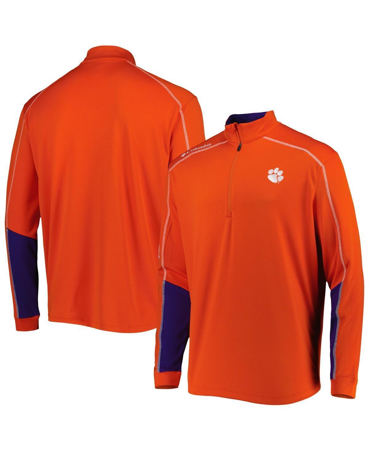 Men's Columbia Orange Clemson Tigers Shotgun 2.0 Omni-Wick Quarter-Zip Jacket, Size: Medium Product Image